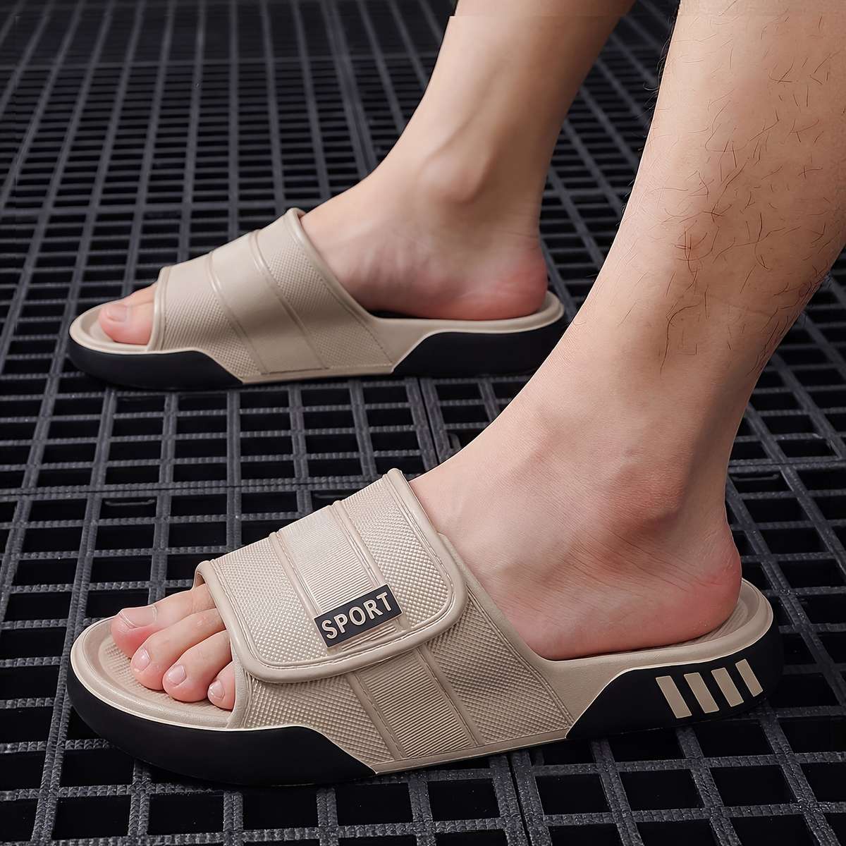 Sandals Color Khaki Size Uk 5.5 6