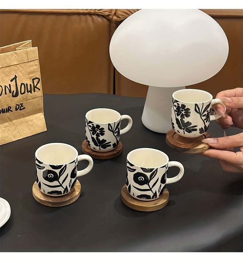 Water Cup Style Black Print