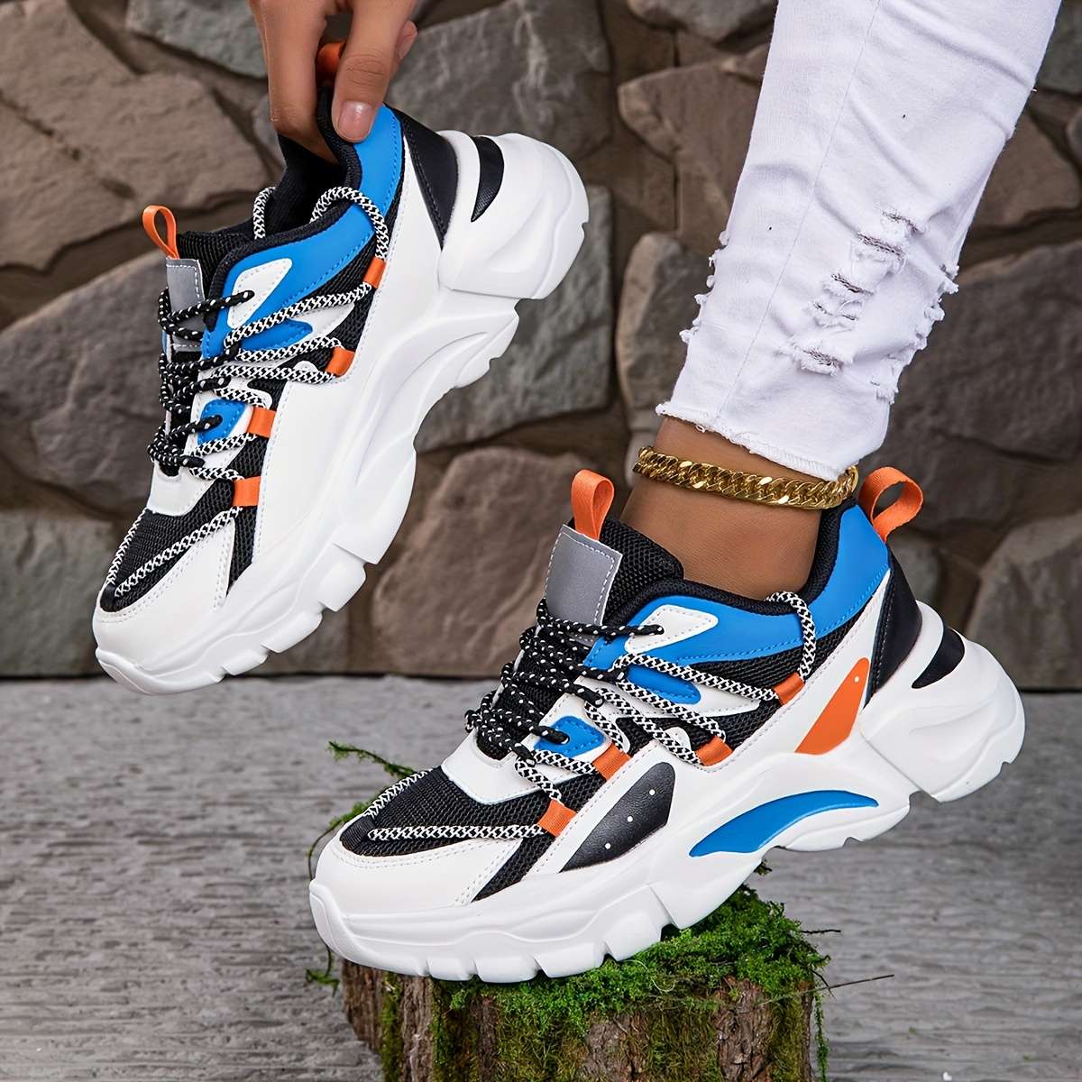 Women S Sneakers Color Blue Sizeuk 7