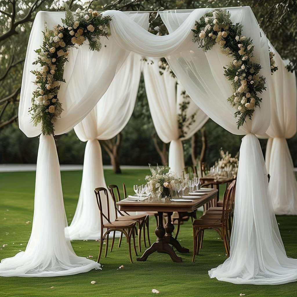 Wedding Supplies Color White Size 2.5Ft*26.2Ft 75Cm*800Cm