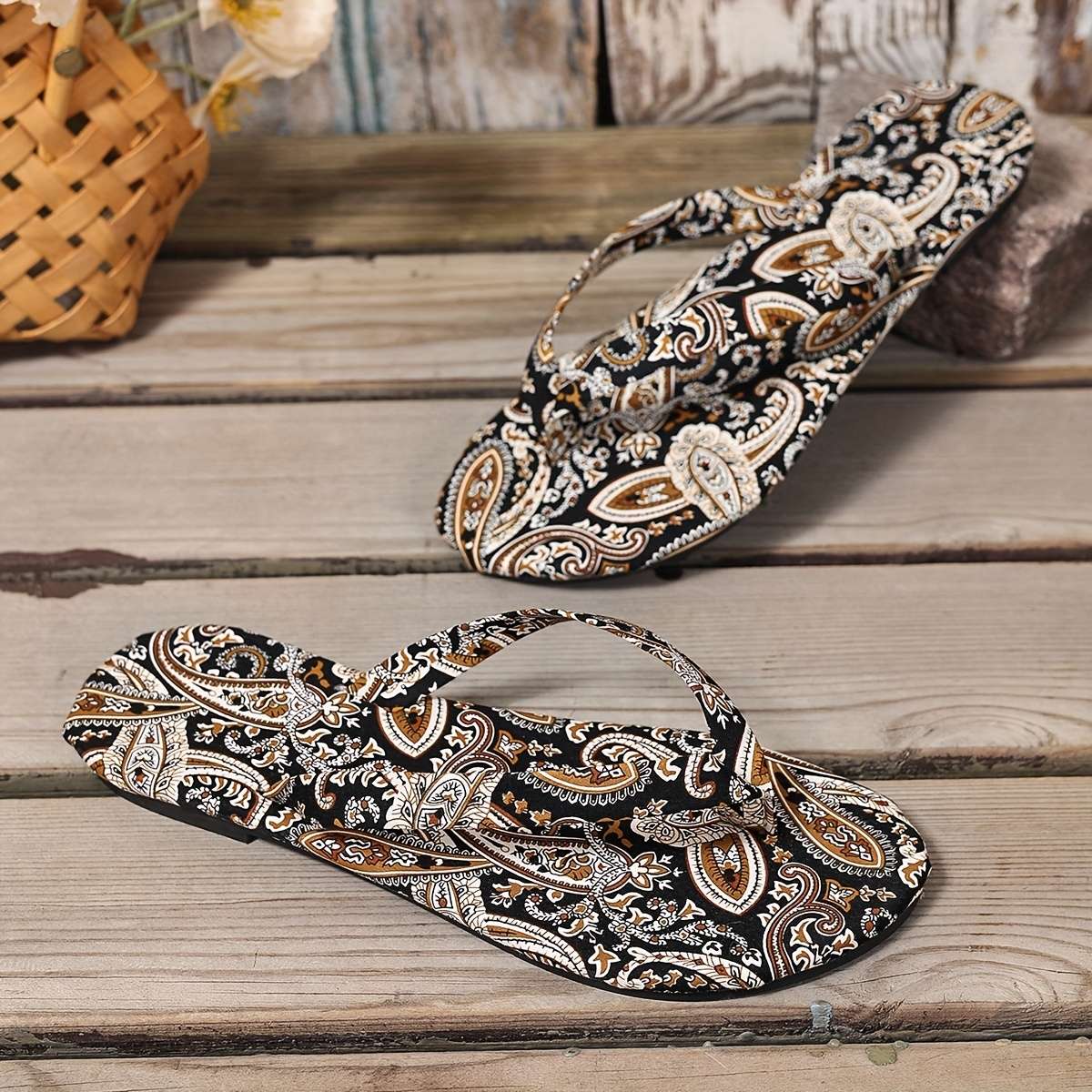 Ladies Summer Flip Flops Black Uk 7