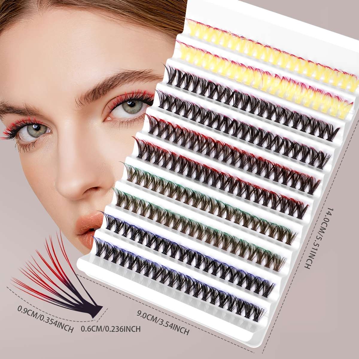200 Clusters Handmade False Eyelashes Model Vbs 022