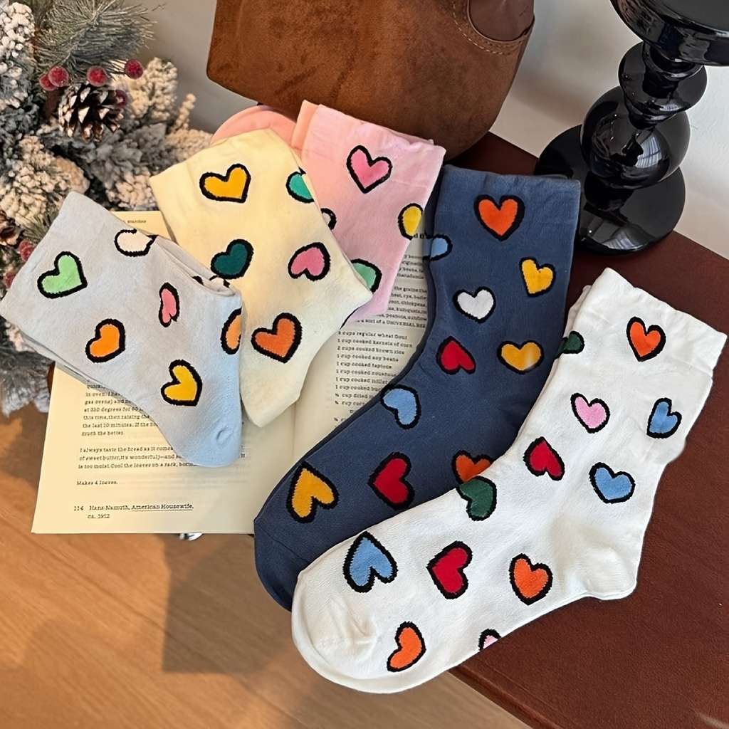 Women S Socks Color Mixed Color5 Pairs Size Onesize