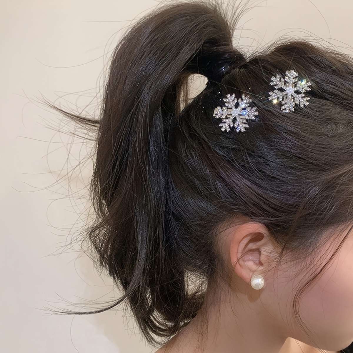 Christmas Decorations Quantity 6Pcs Snowflake Clips