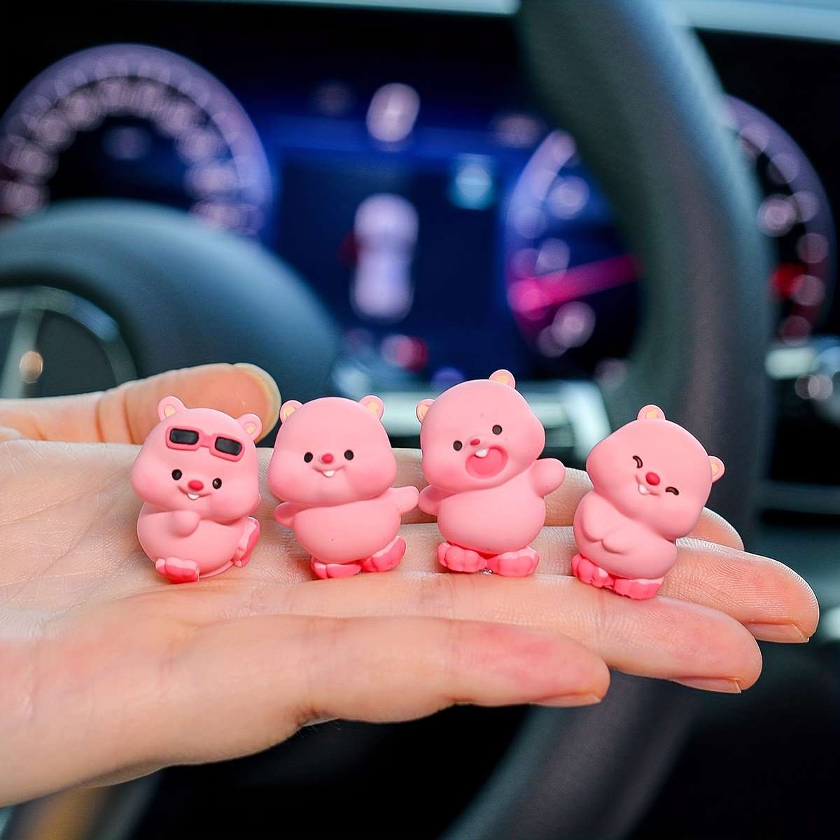 Car Interior Decor Style 5Pcs Car Ornament Set
