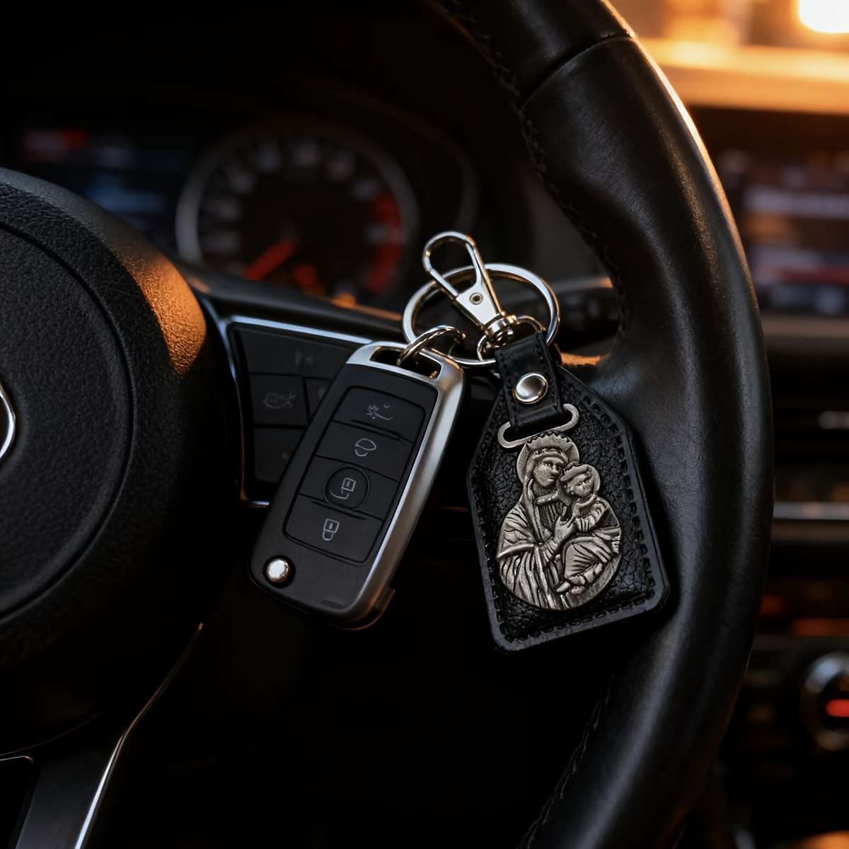 Keychain Ornament Color Black Keychain S