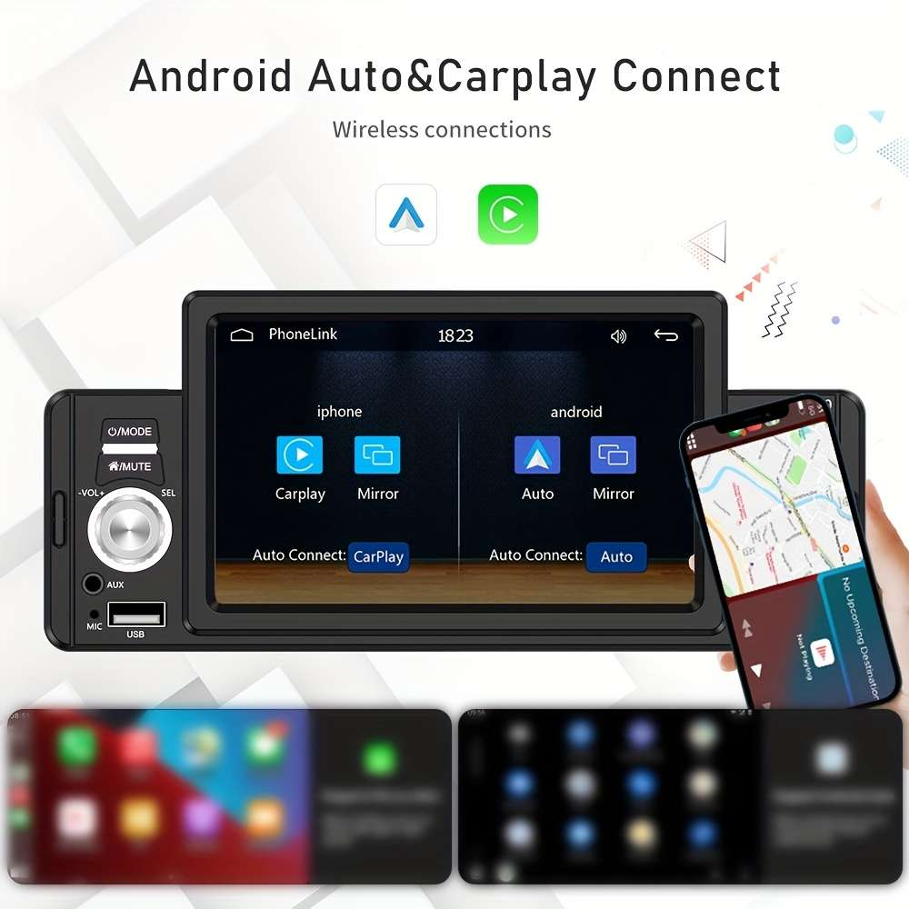 Car Audio  Entertainment System Model 1Din Mp5 Player