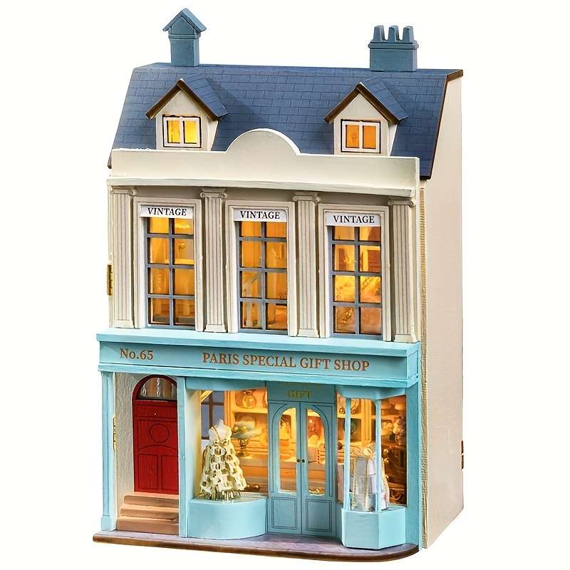 Building Toy Architectural Model Toy Set Color D 013 Manxing Dessert Shop