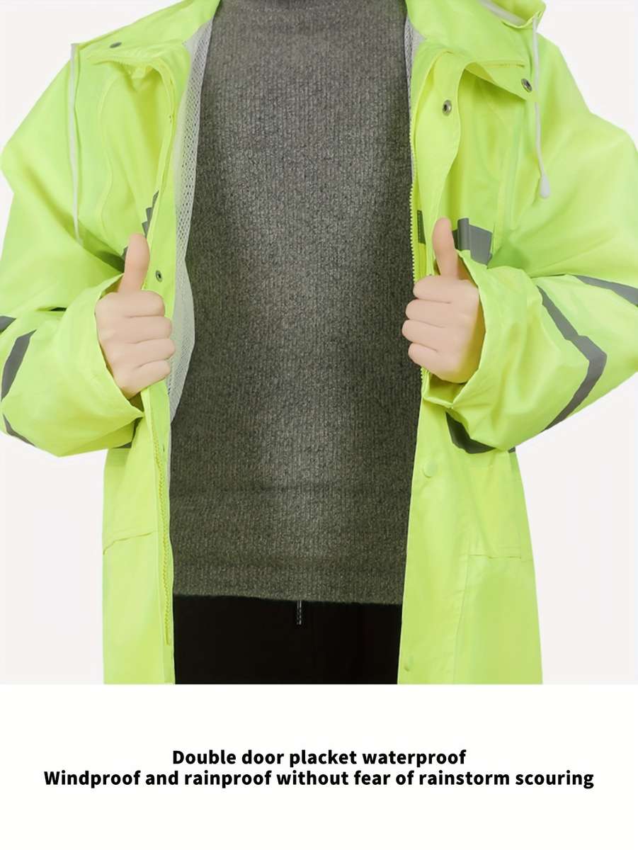 Raincoat Fluorescent Green Size Uk M