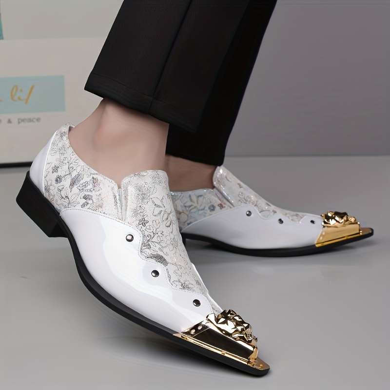 Mens Leather Shoes Color White Sizeuk 8