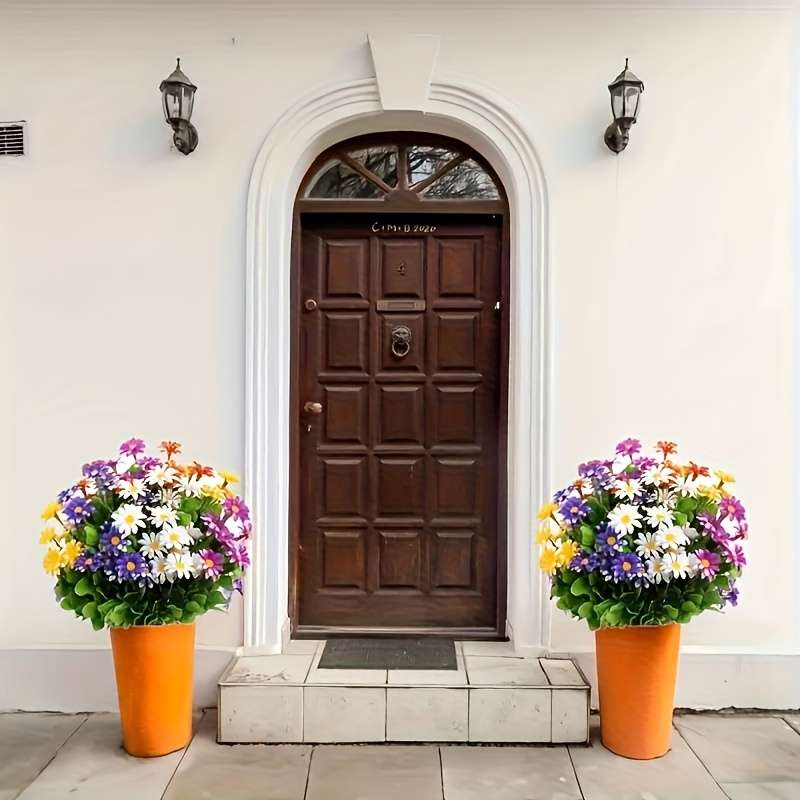 Simulated Flower Quantity 5 Bouquets Of Beautiful Flowers
