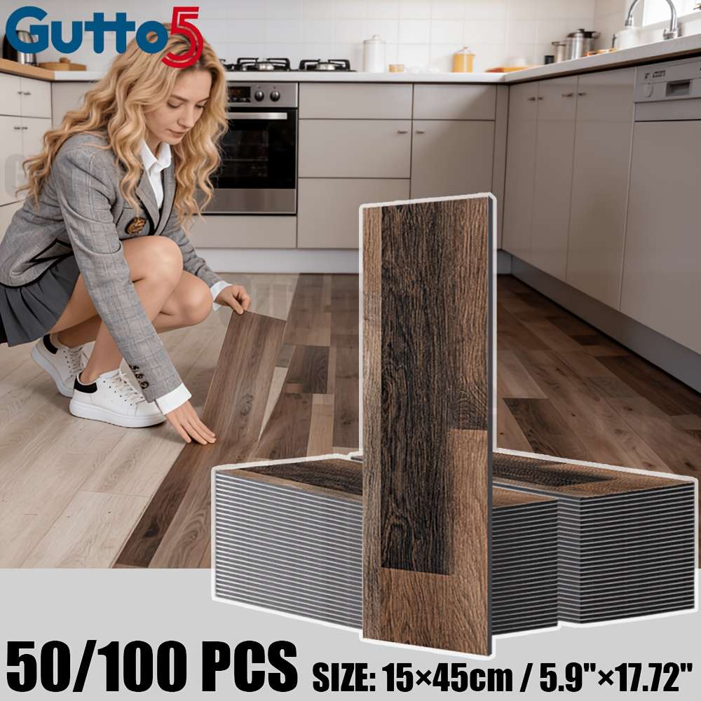 Self Adhesive Floor Stickers Medium Gray 100 Pcs Covers 6.75O