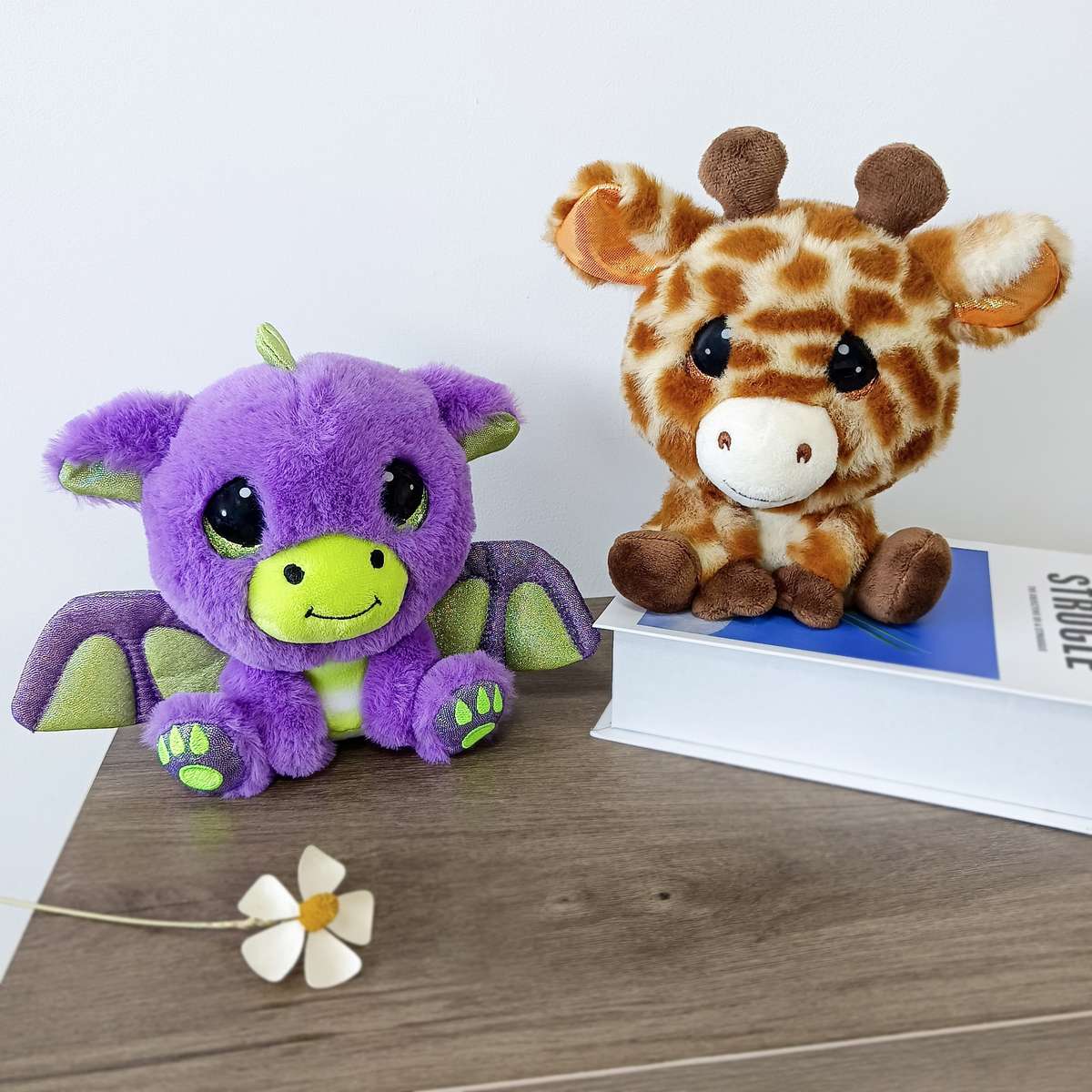 Plush Toyss color Purple Add Brown
