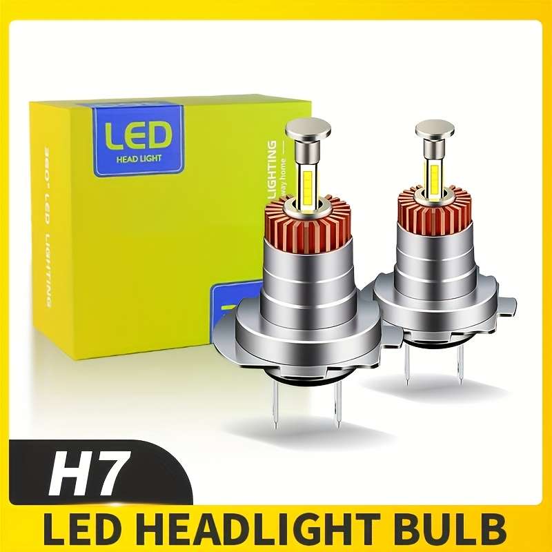 Car Lights Items 2Pcs Led H7 White