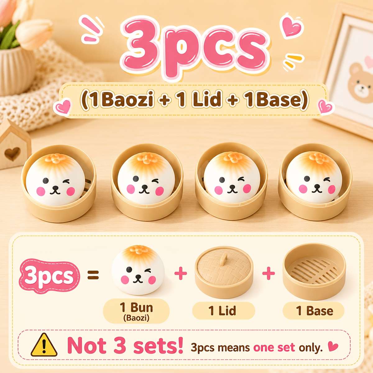 Squeezable Toys Color Baozi Steaming Basket Lid