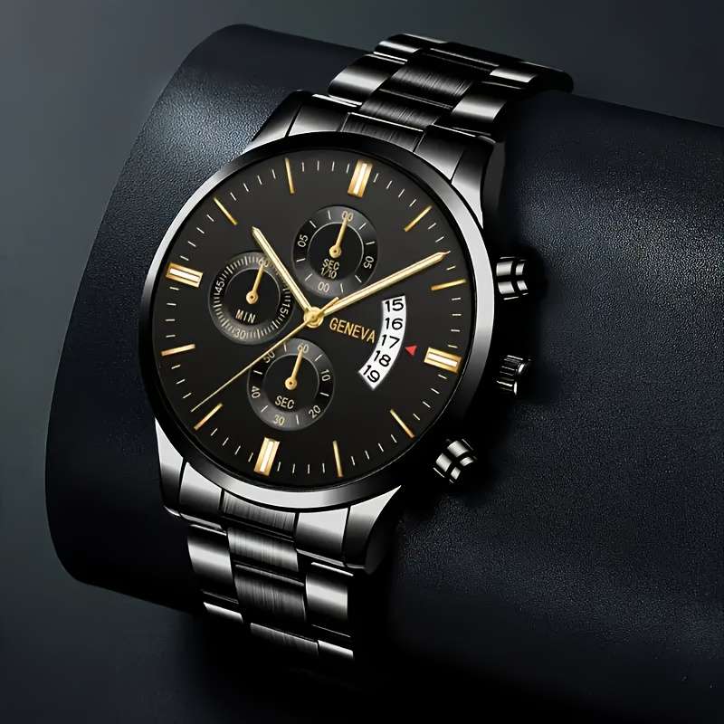 Elegant And Precise Men Quartz Watch With Quartz Movement Circular