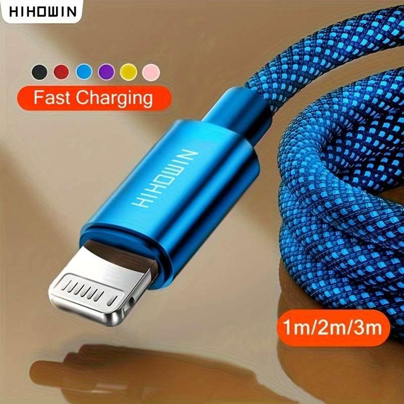 1pc Fast Charging Cable USB Data Synchronization Cable For 100cm IPhone 14 13 12 11 Pro Max SE