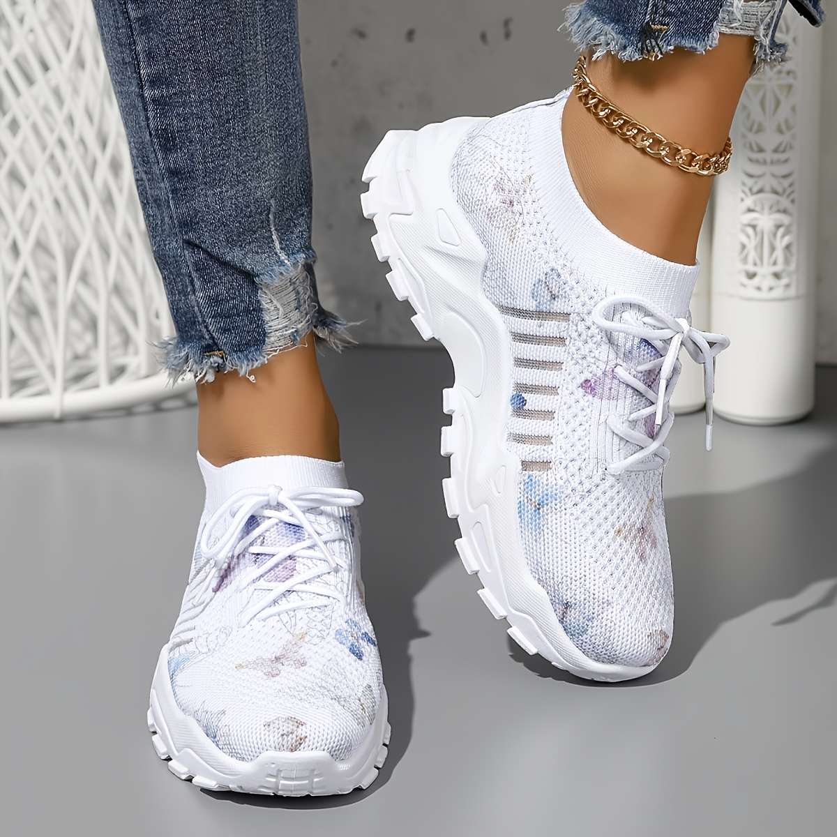 Women S Sneakers Color White Sizeuk 5.5