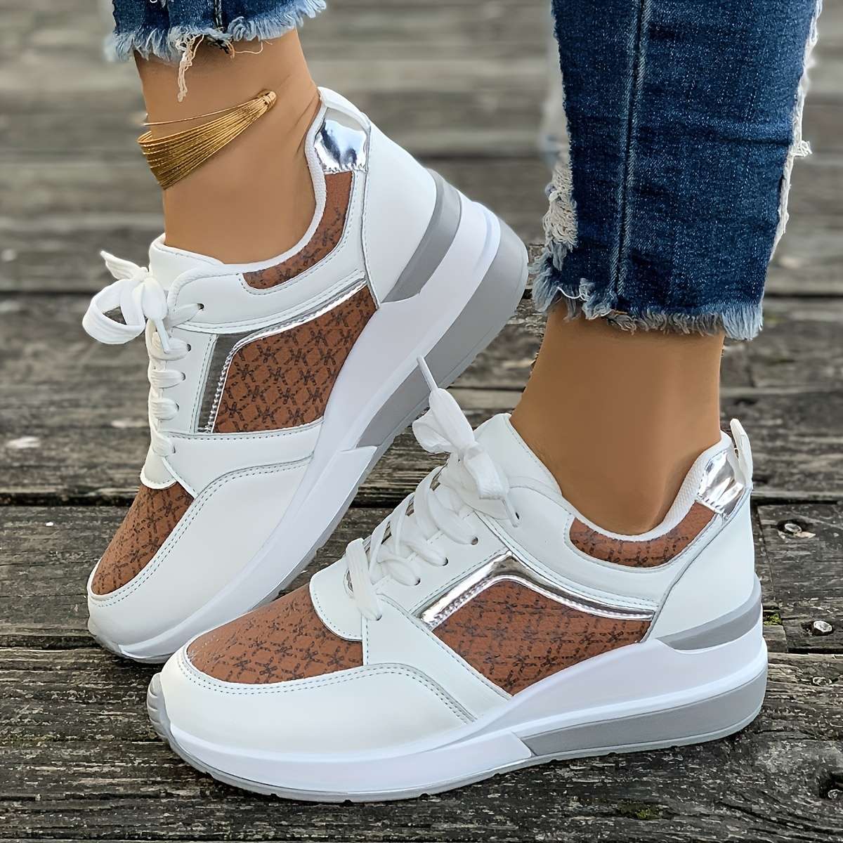 Women S Sneakers Color Orange Sizeuk 5