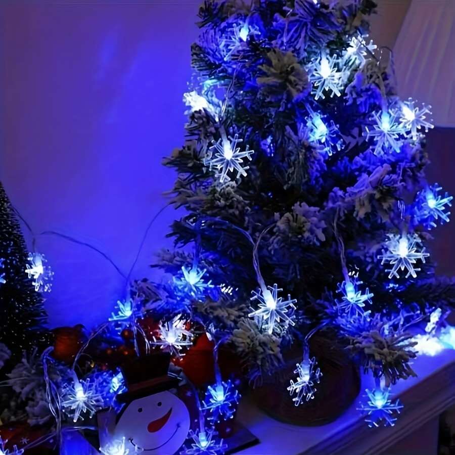 Christmas Lights Blue And White Size 3 Meters 9.84Ft 20 Lights