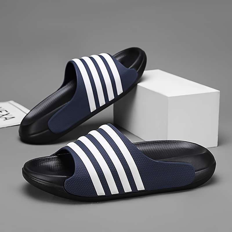 Men Slippers Summer Style Black Size Uk 9.5 To 10