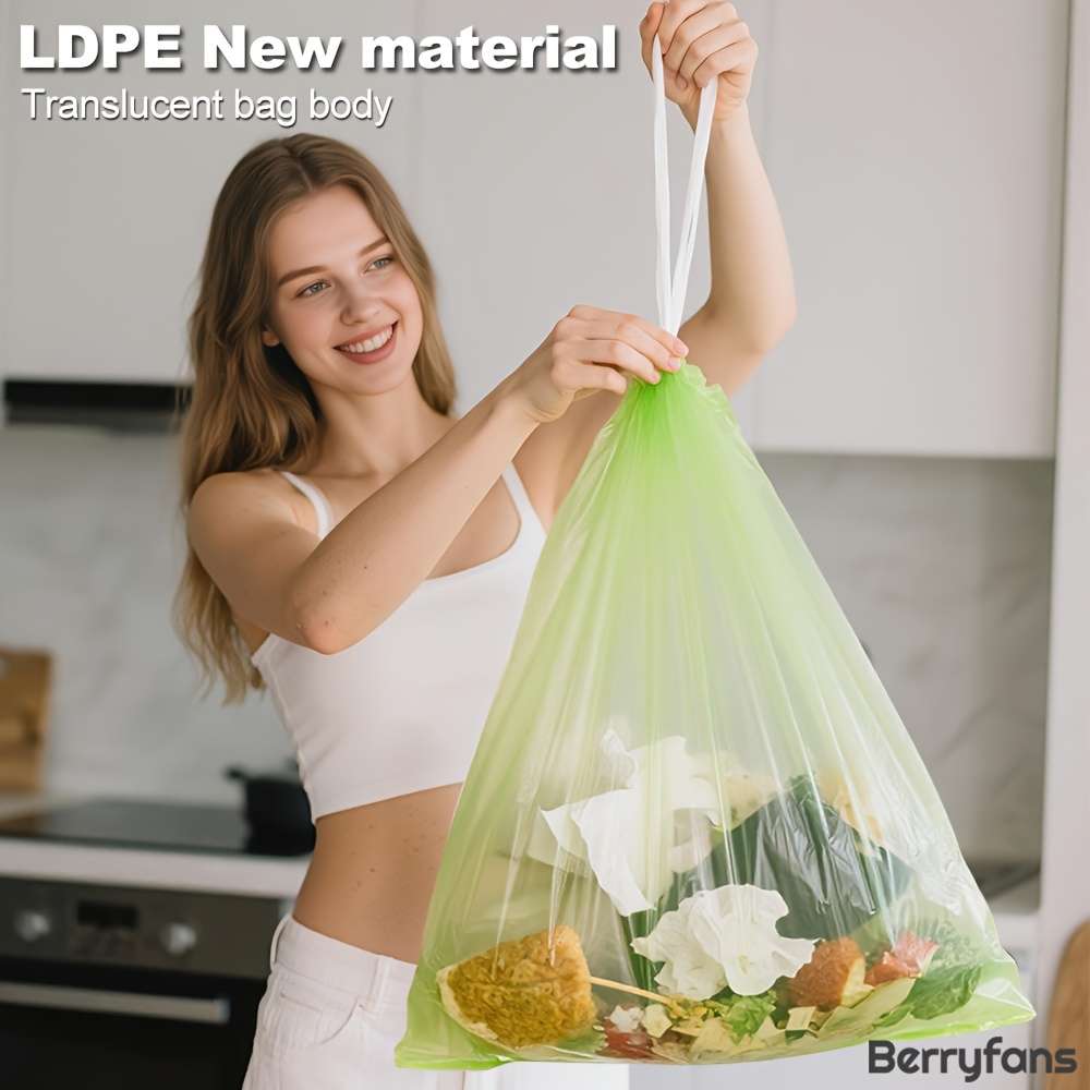 Trash Bag5.5G49.78*44.86Cm Extra Thickened 5 Rolls75 Pcs