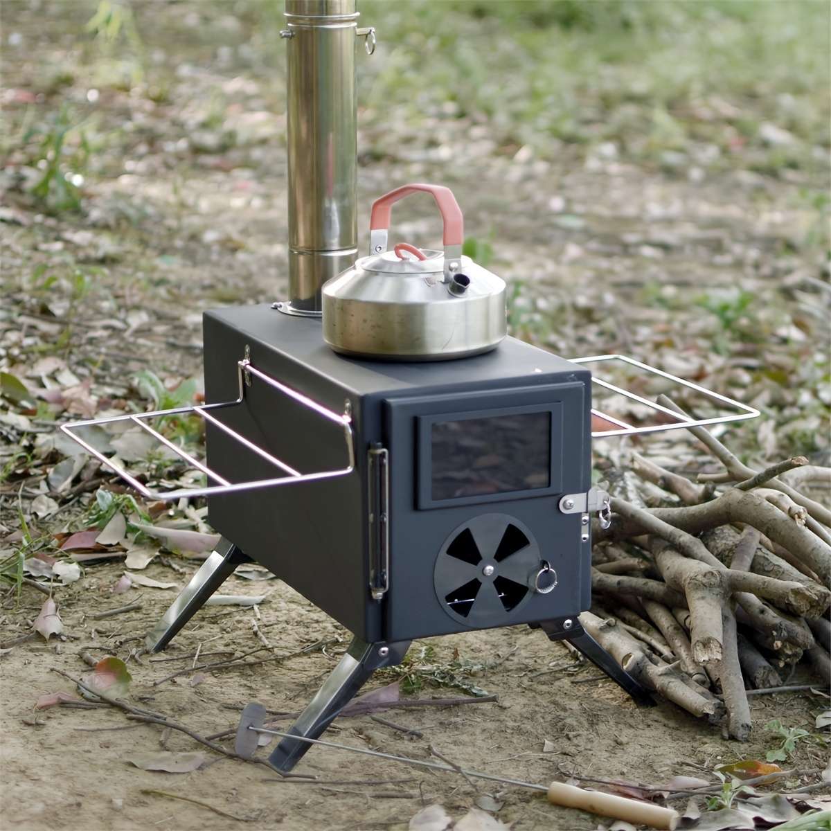 Winter S Hot Item Portable Foldable Wood Stove 7 Chimneys Included Material Lron