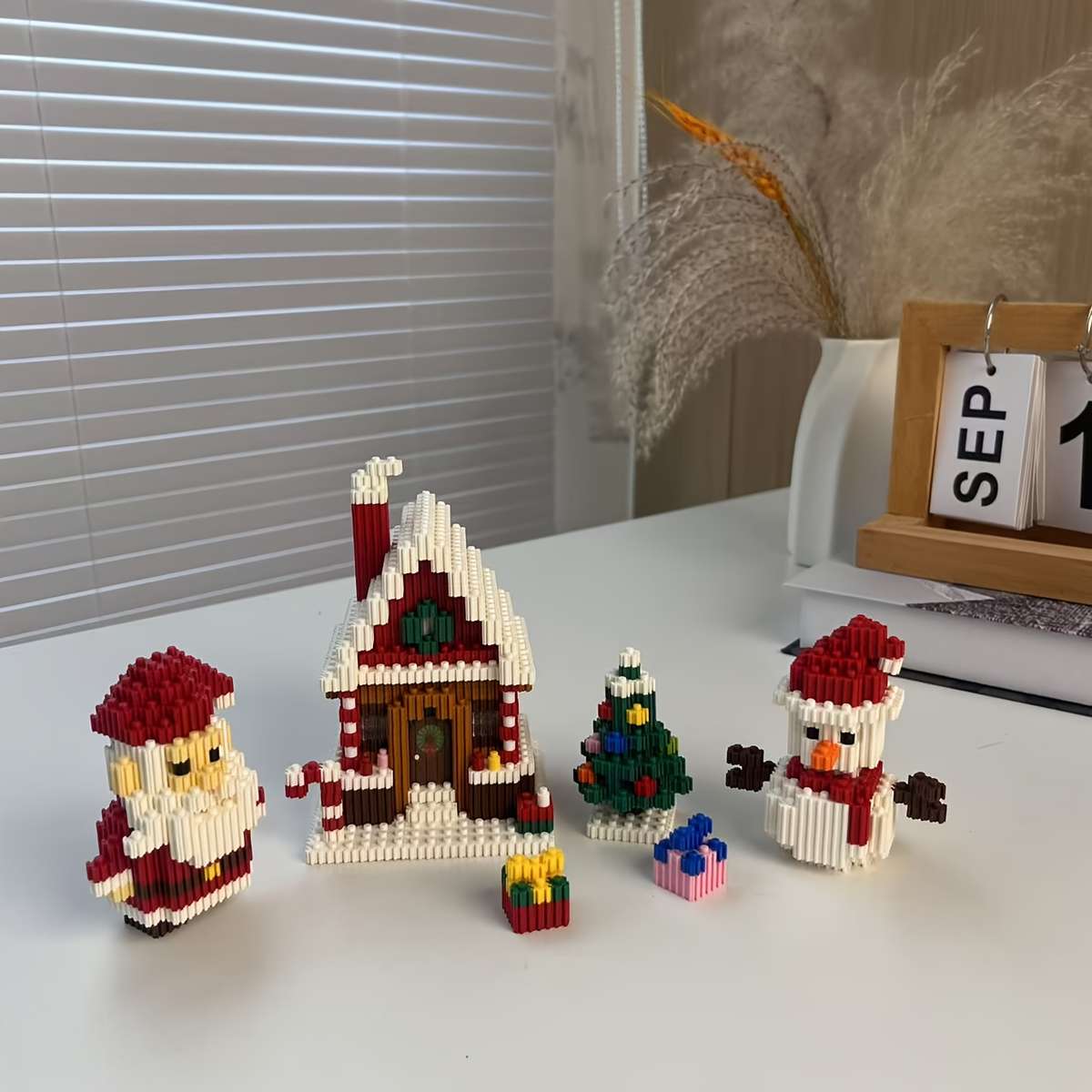 Building Toy Architectural Model Toy Set Model Christmas Combination Building Blocks