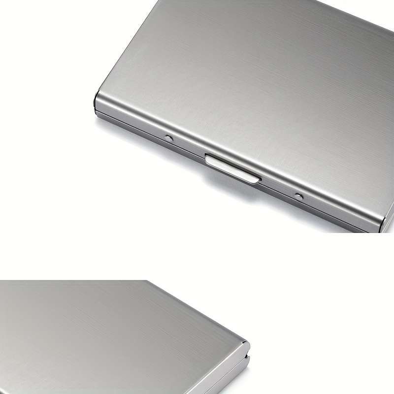 A Card Holder Wallet Made Of Thin Aluminum With A Minimalist Design Suitable