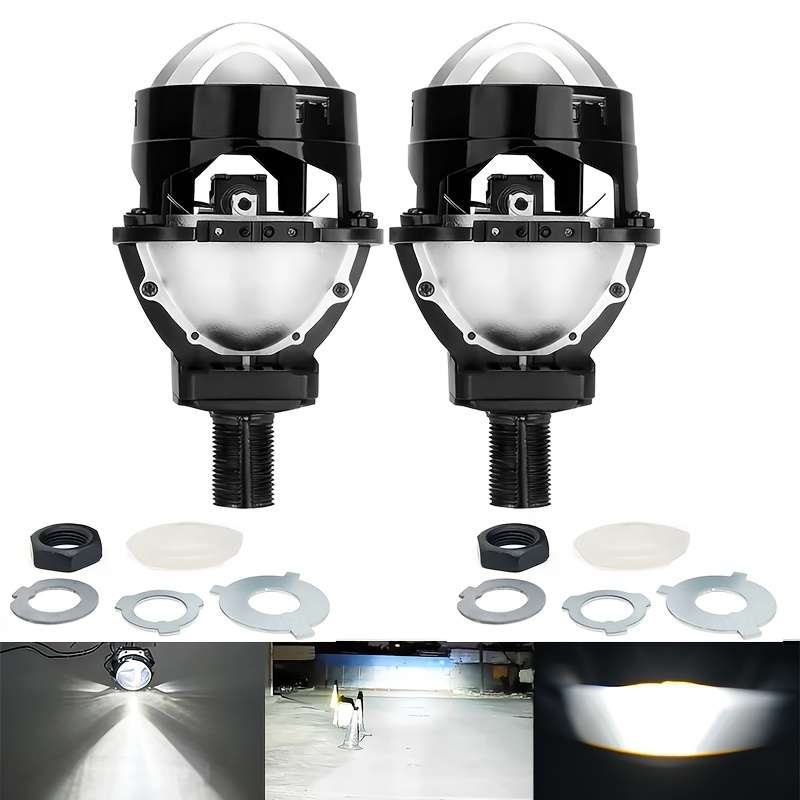 Car Lights Model 2Pcs Bi Led Projector Lenses
