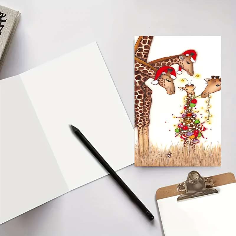 Greeting Cards Color 2Pc Red