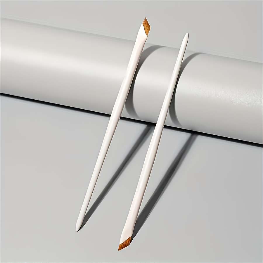 Makeup Brush Set Quantity 2 Porcelain White Small Blades