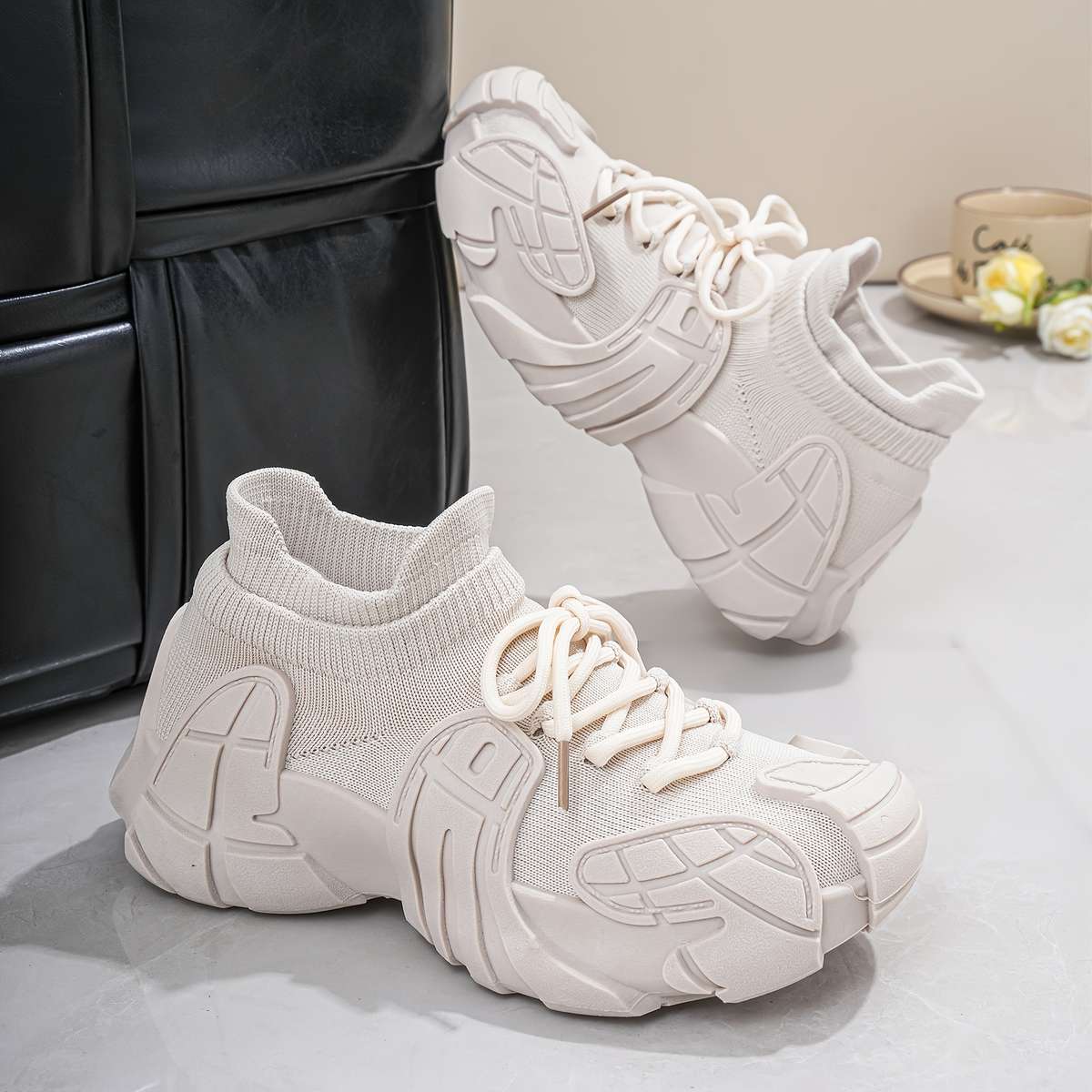 Women S Sneakers Color Beige Color Sizeuk 5.5