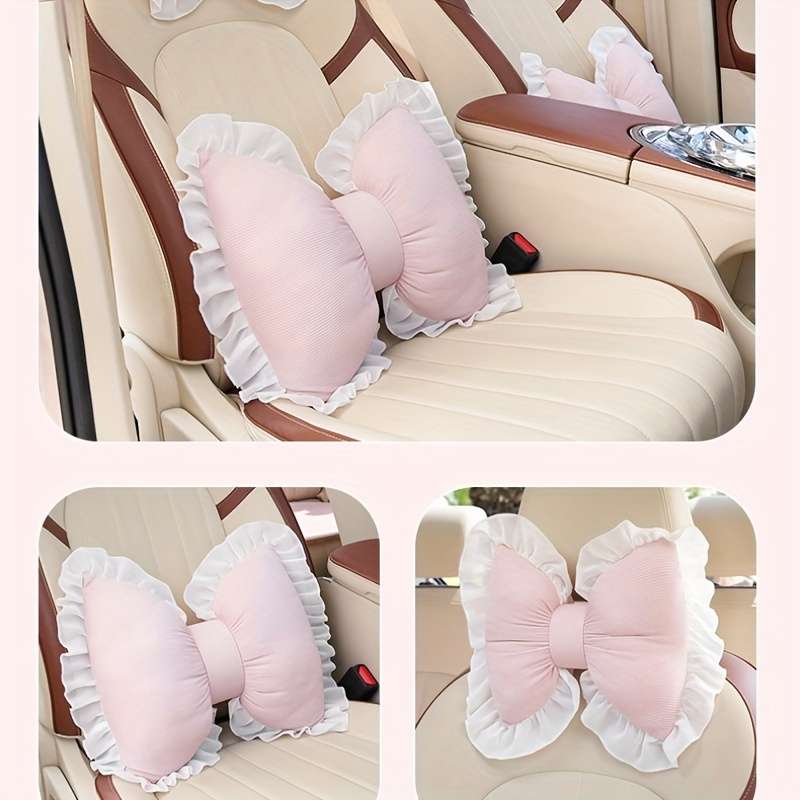 Lumbar Support Car Lace Featuring Butterfly Headrest And Soft Design