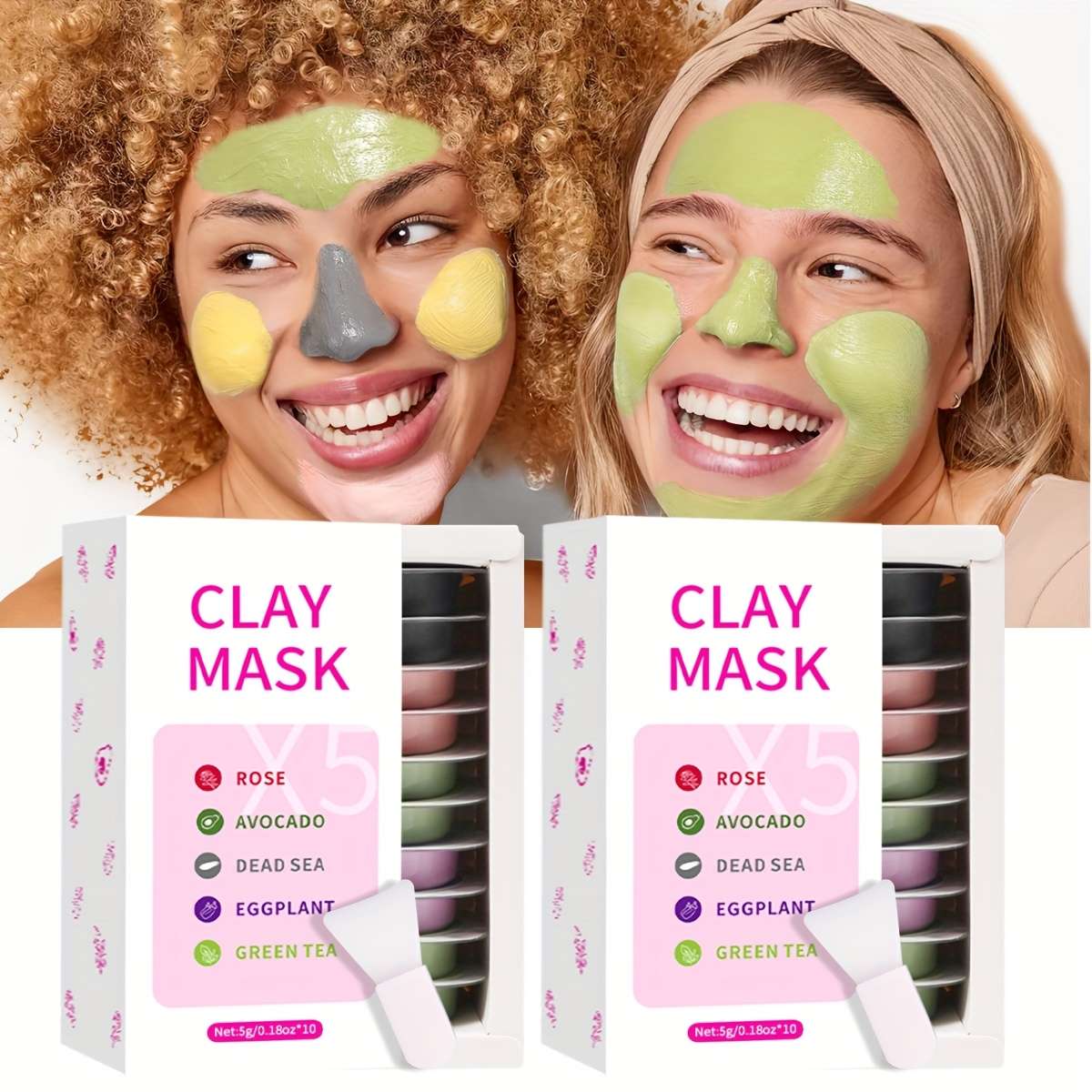 Facial Mask Items Pink Disposable Combination 2 Boxes