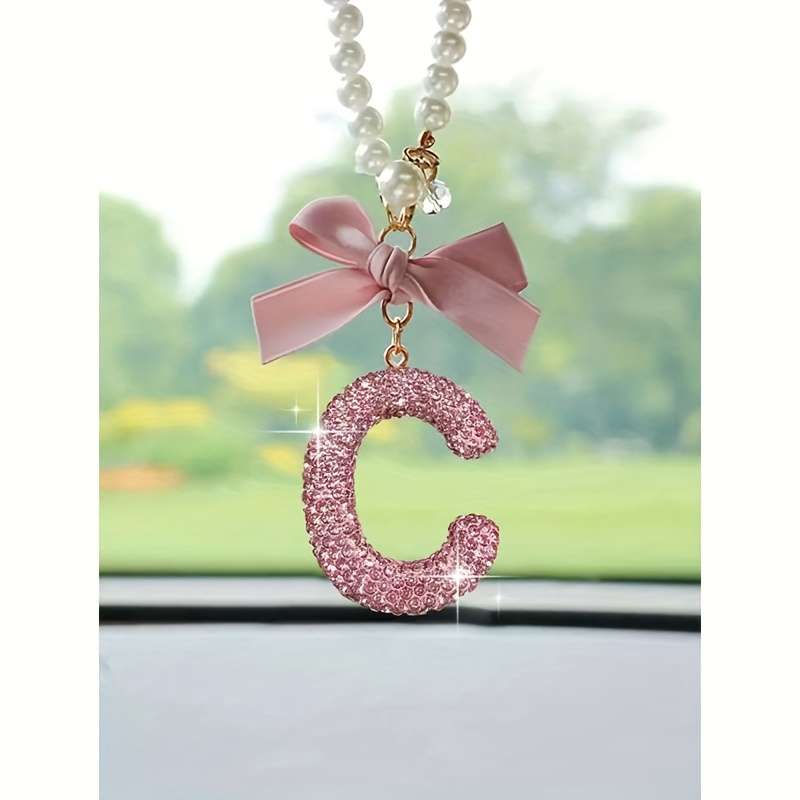 Premium Durable Elegant Rhinestone Embellished Car Hanging Ornament for Daily