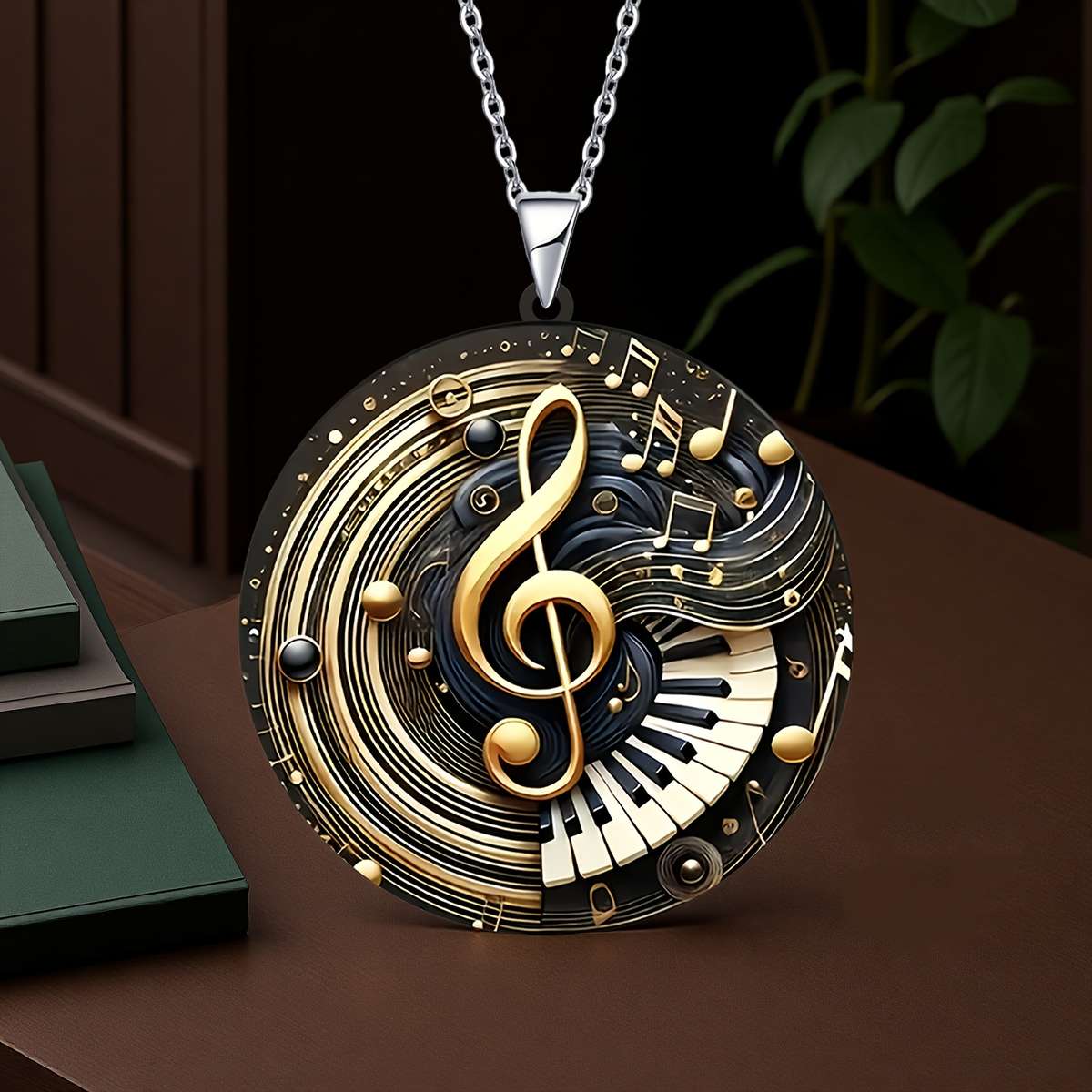 Trendy Rhinestone Flat Flat Exquisite Fashion Music Note Casual Outfit