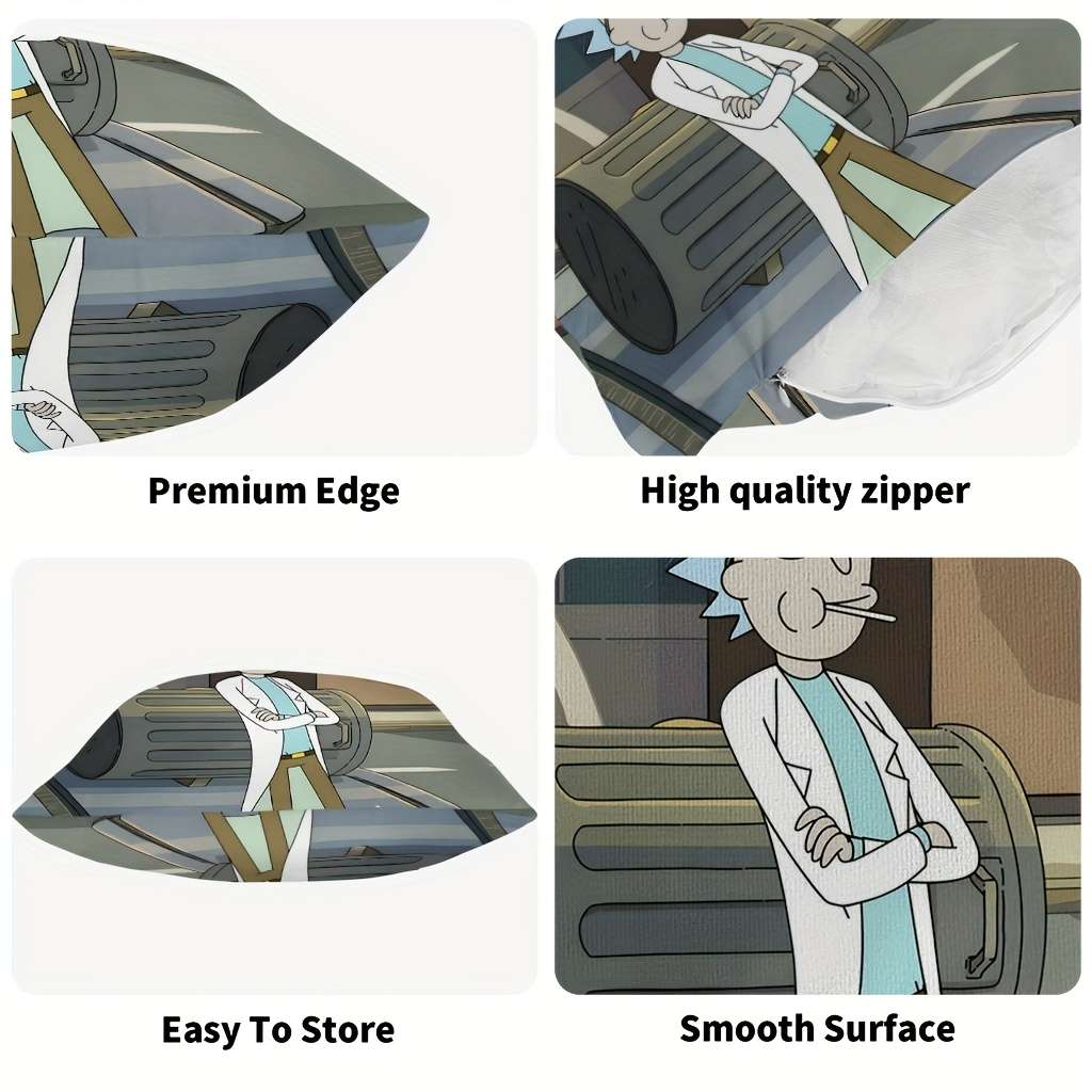 Soft Touch High Density Authorized Warner Bros Rick And Morty Sofa Accent