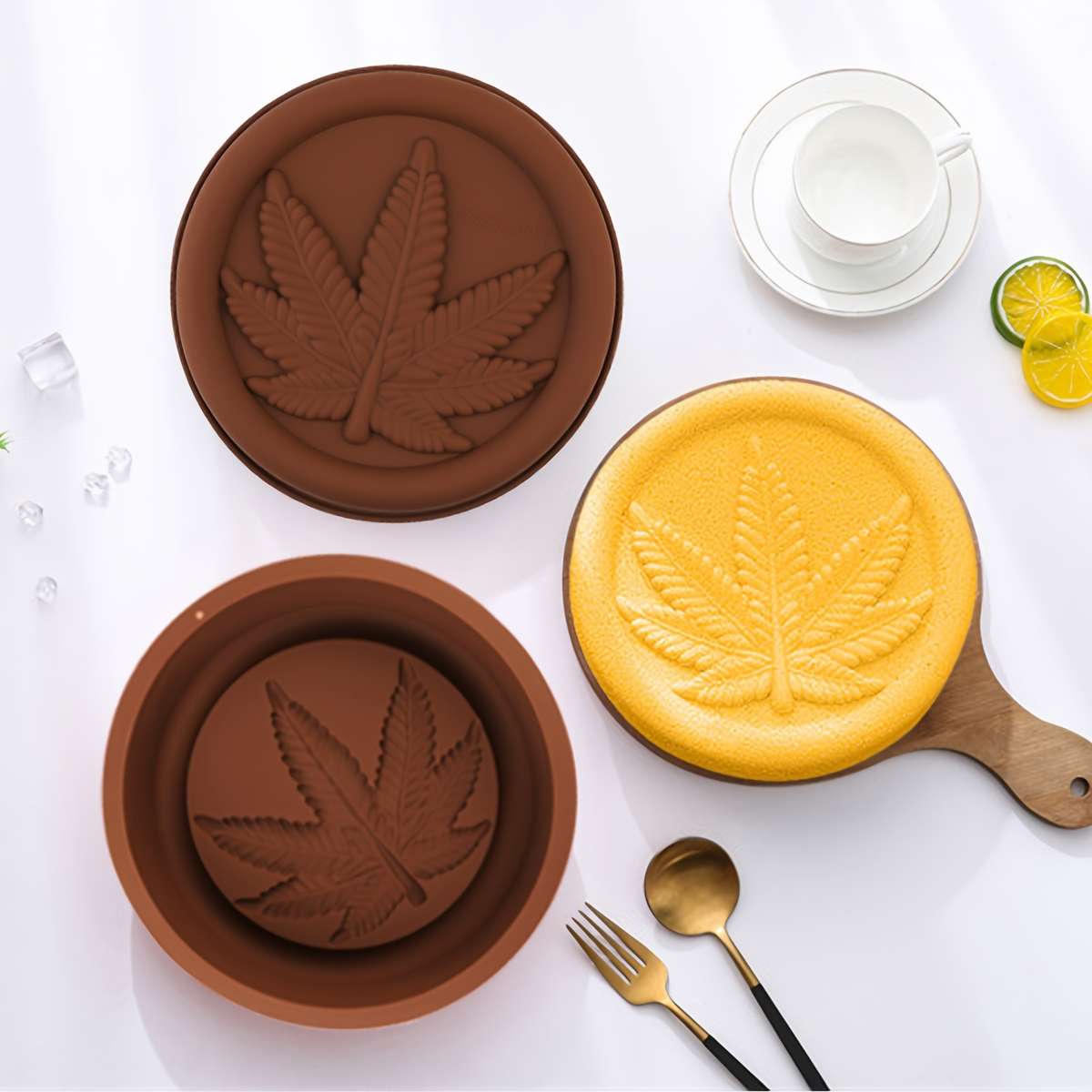 Suitable For Baking Molds Color Brown Model T Hj031 2Pcs