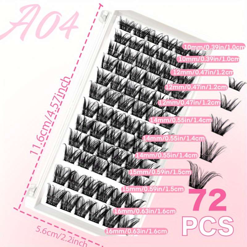 Natural Colored Lash Extensions Model D304050 Colour Lashes