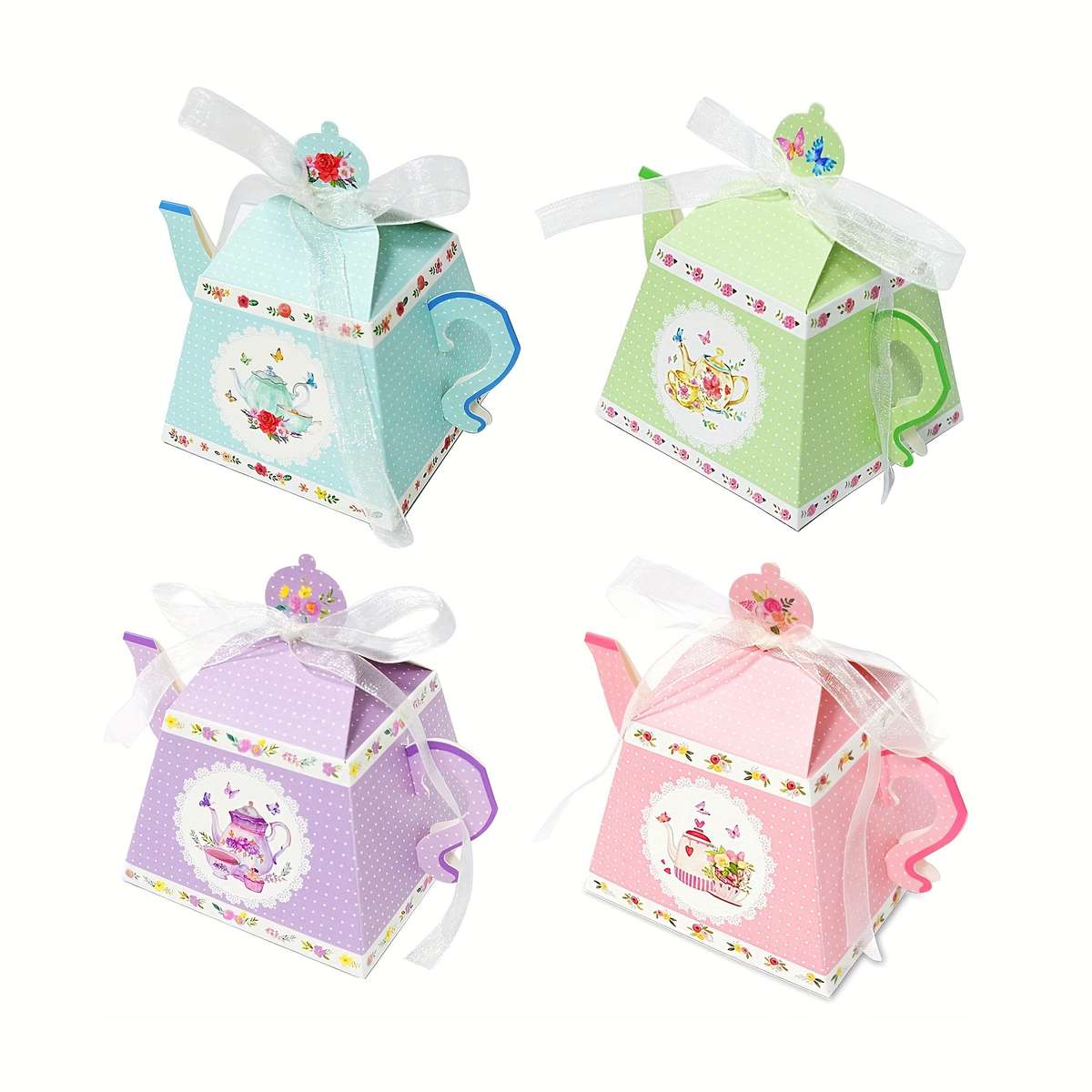Christmas Gift Boxes Color Mix-12Pcs Size 8.5X8.5X6Cm