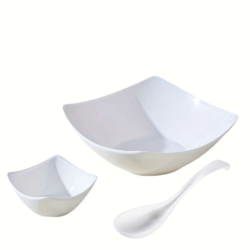 Bowl Items 6Pcs 2 Bowls  2 Plates  2 Spoons
