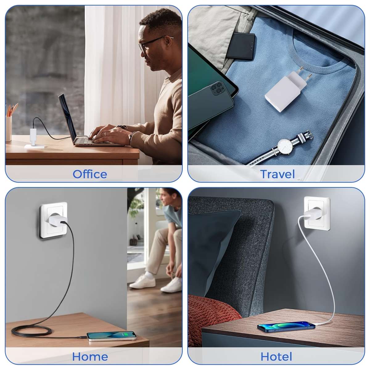 Charger Items Black  3Pcs