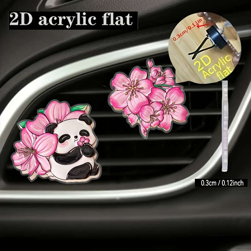 Car Interior Decor Style 2 Pcs