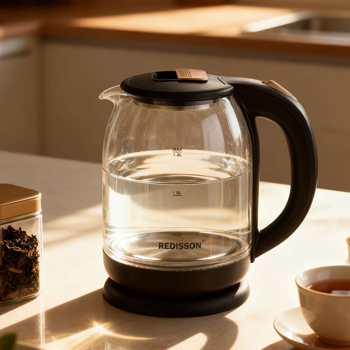 Electric Kettle Quiet Transparent High Borosilicate Glass
