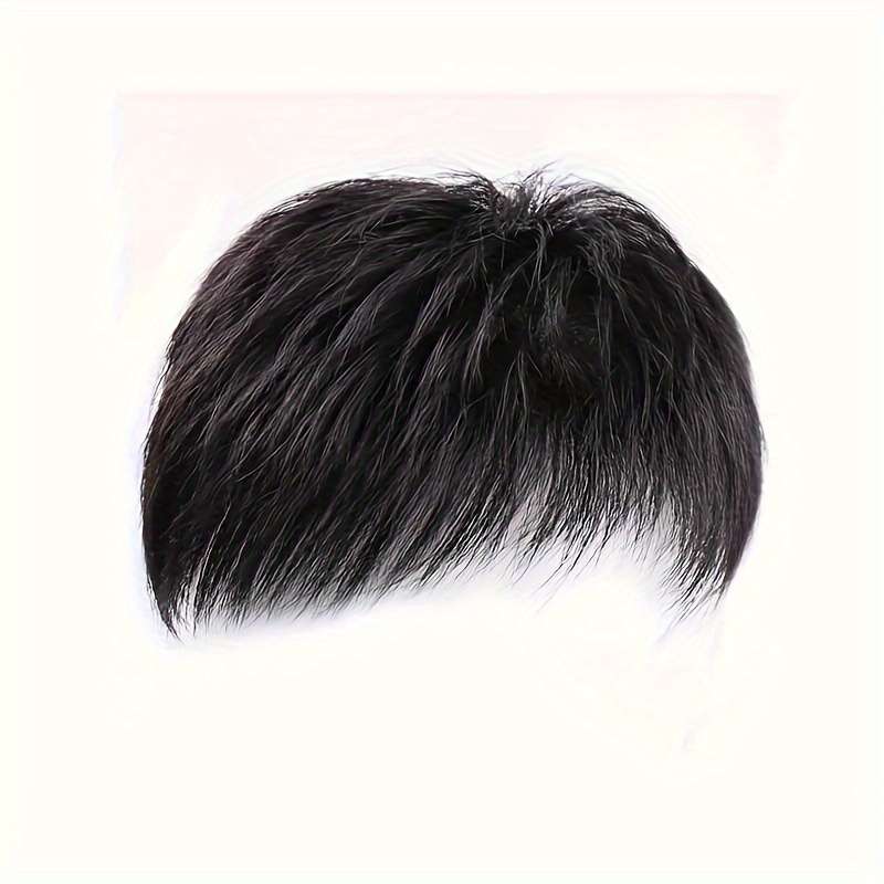 Black Mens Wigs Hair Length 5.08Cm