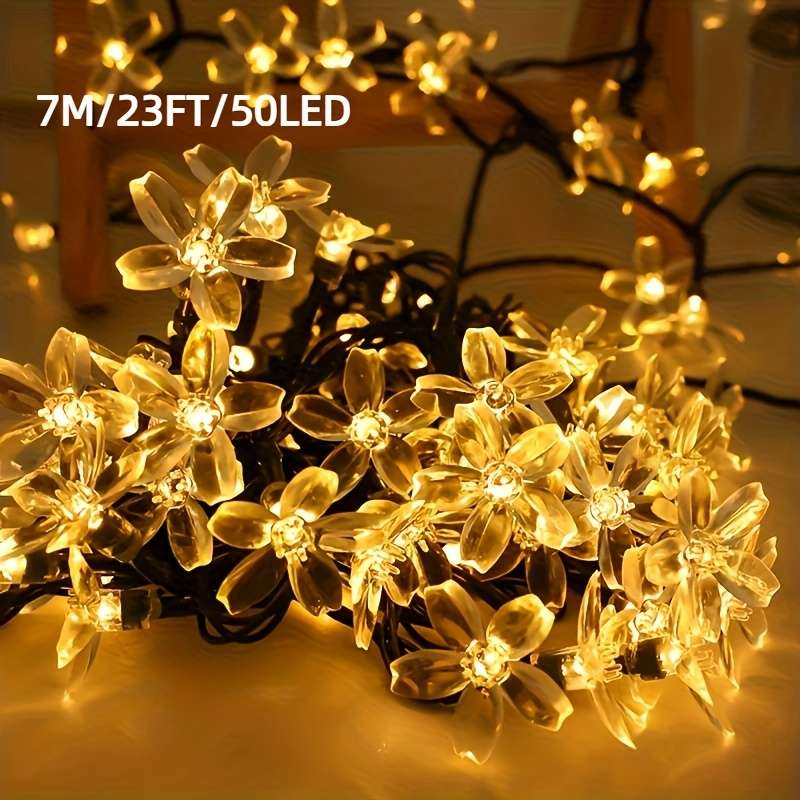 String Lights Color Pink Size7M 23Ft 50Leds
