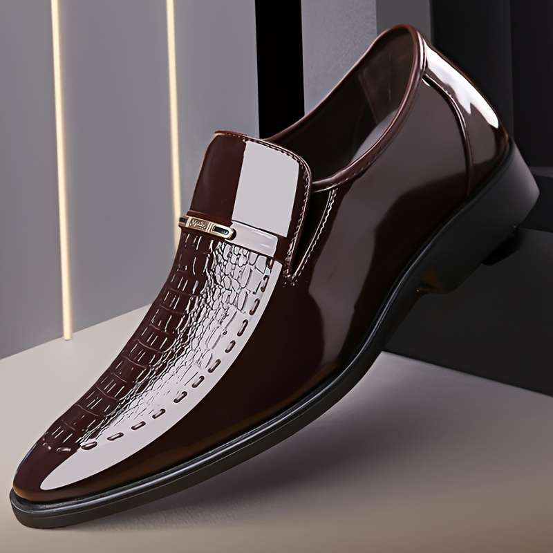 Mens Leather Shoes Color Dark Brown Sizeuk 7