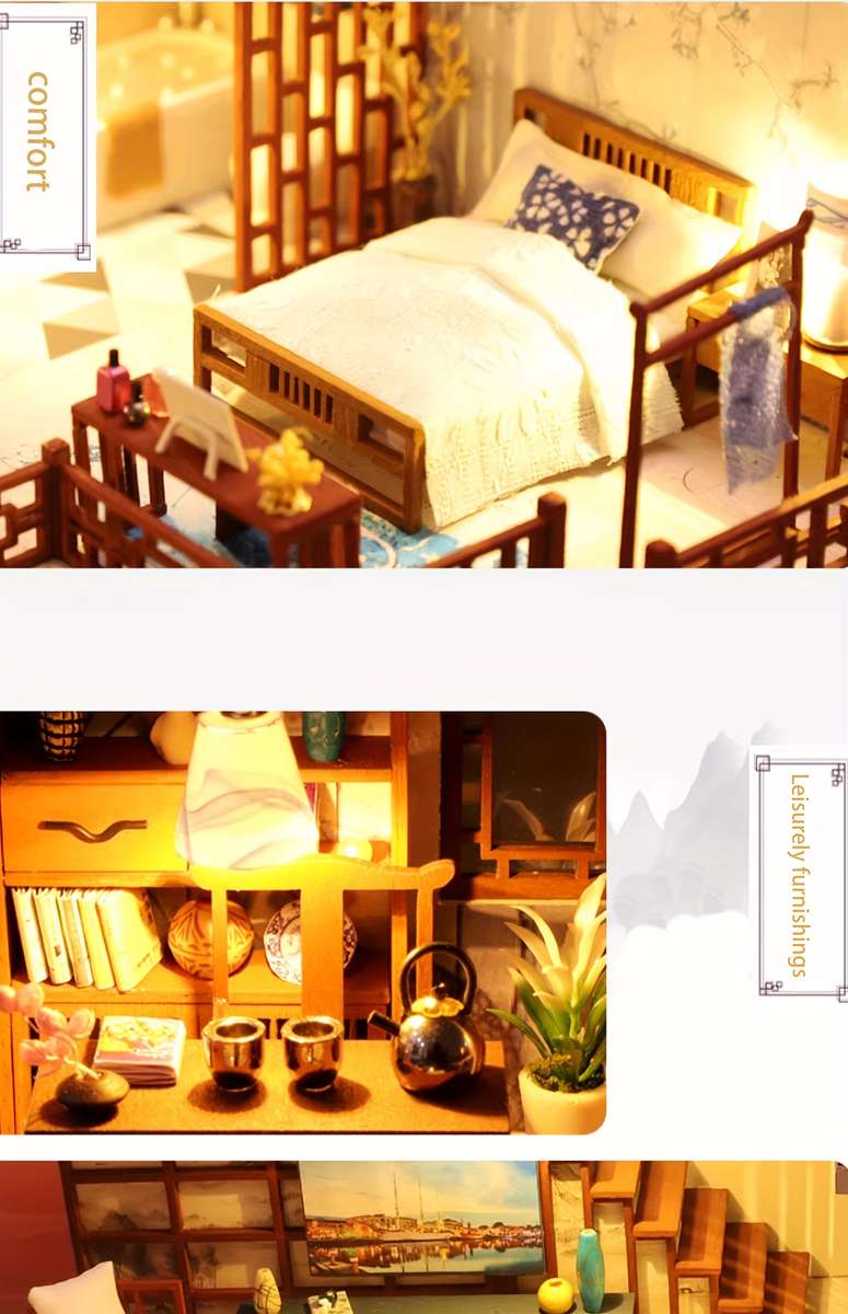 Building Toy Architectural Model Toy Set Style Quiet Good Time