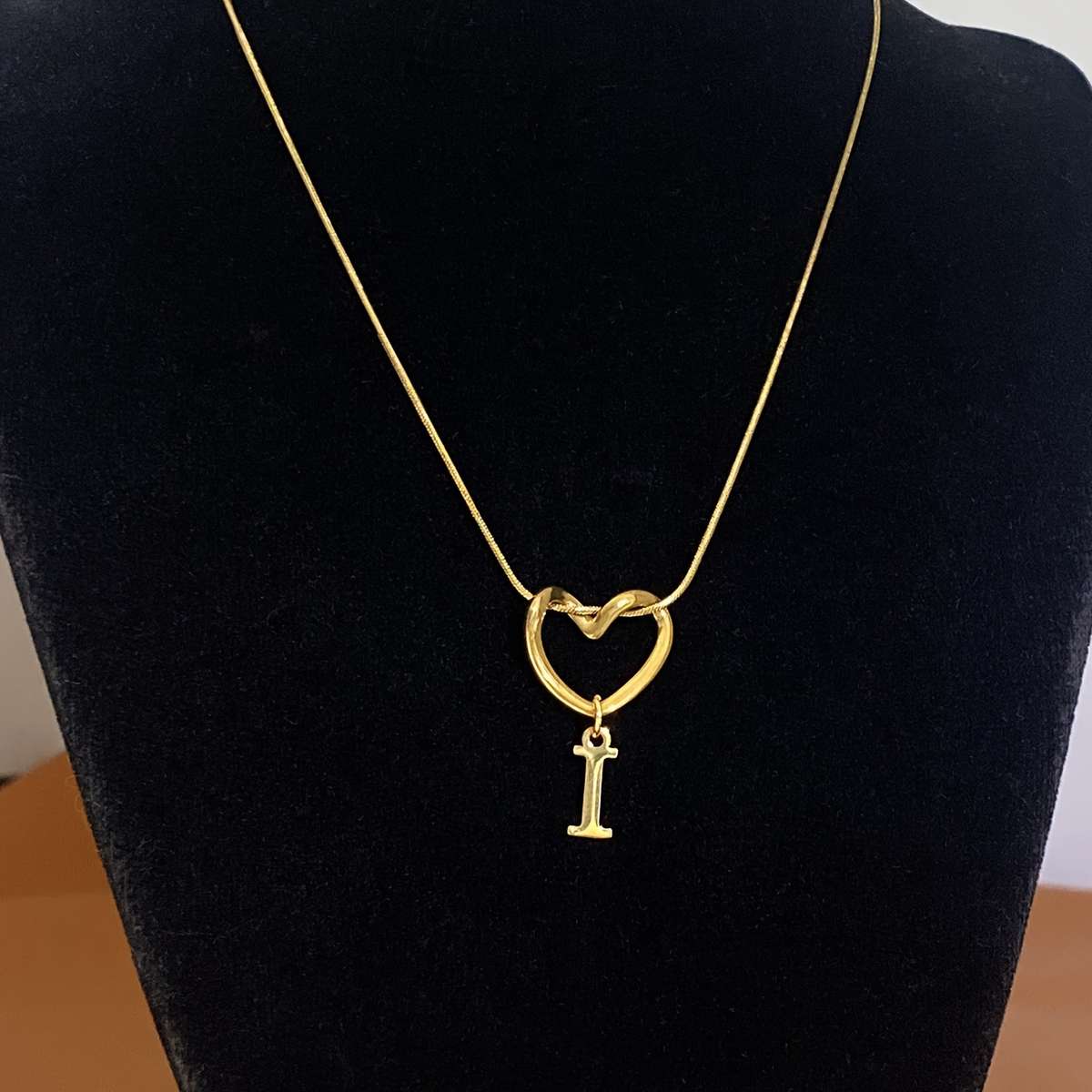 Retro Geometric Metal Heart Shaped